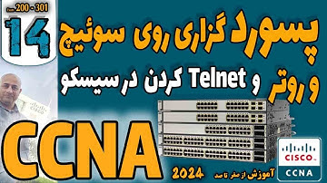 CCNA 2024 - Exam 200-301 | Passwords in Cisco Devices| پسورد گذاری در سوئیچ و روتر های سیسکو Telnet