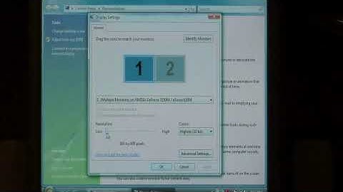 How to Change the Resolution Settings in Vista for Your Monitor