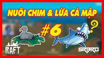 Raft Survival #6: [Game Play] Nuôi Chim Và Lừa Cá Mập RAFT - SRBRO TV