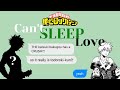 BNHA TEXTS || Bakugou’s Confession Series | Can't Sleep Love