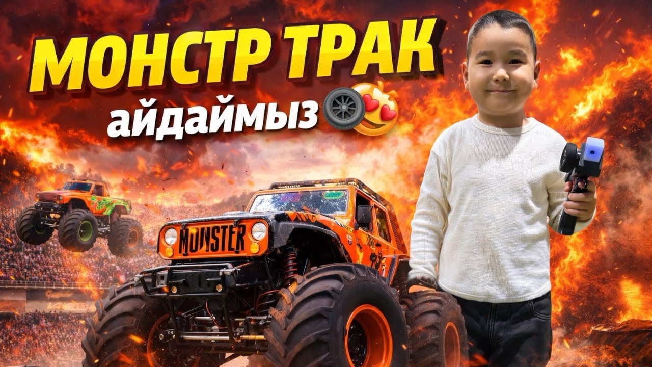 Мукашка МОНСТР ТРАК🛞 айдайды😍