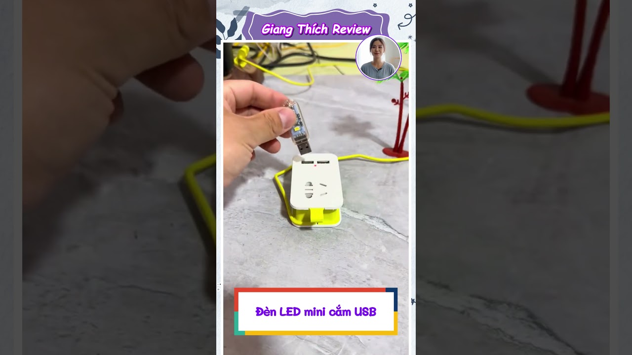 Đèn LED mini cắm USB siêu sáng | Giang Thích Review #Short #review #giadung