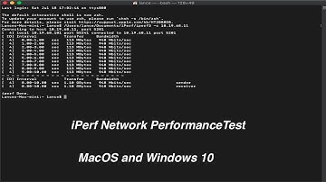 iPerf Network PerformanceTest for MacOS and Windows 10