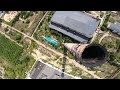 Factory smokestack dive  fpv drone freestyle