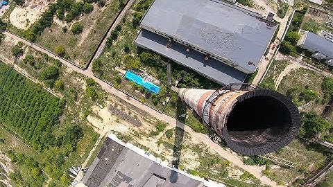 Factory Smokestack Dive | FPV drone freestyle