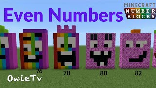 Even Numbers Song | Counting Songs for Kids | Minecraft Numberblocks Counting Songs