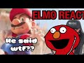 Mario says huh elmo reacts mario trailer