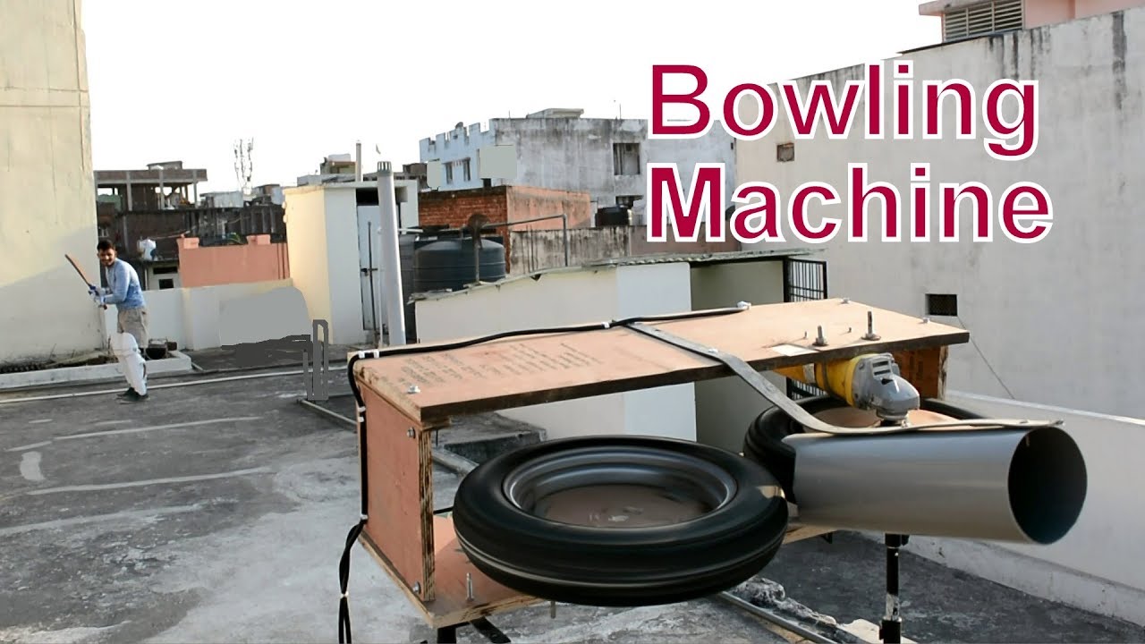 How to Make Cricket Bowling Machine - at Home - YouTube