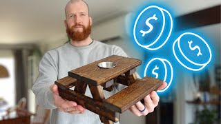 Can you make MONEY building Mini Picnic Tables? Make Money Woodworking