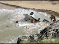 Tourist is killed when her caravan is blown off a CLIFF by Storm Ali in Ireland
