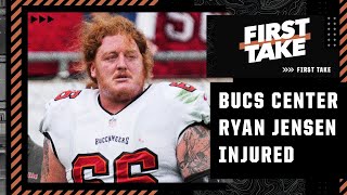 🚨 Bucs center Ryan Jensen carted off practice field with knee injury 🚨 | First Take