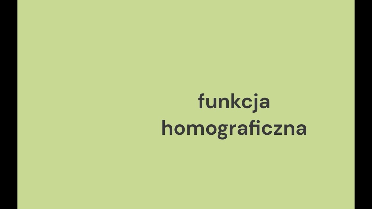 Funkcja Homograficzna Nowa Era Sprawdzian funkcja homograficzna - YouTube