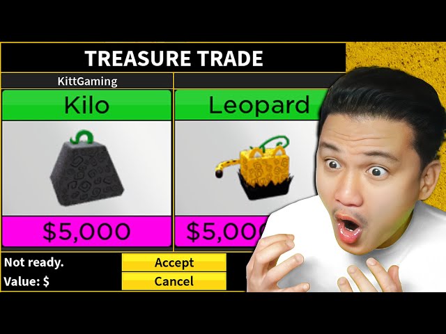 Part 4 Trading Kilo to Leopard Fruit with only 1 trade #bloxfruits #bl