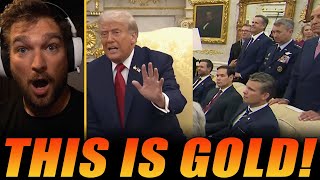 Reporter INTERUPTS Trump and Quicky FINDS OUT - This is Priceless