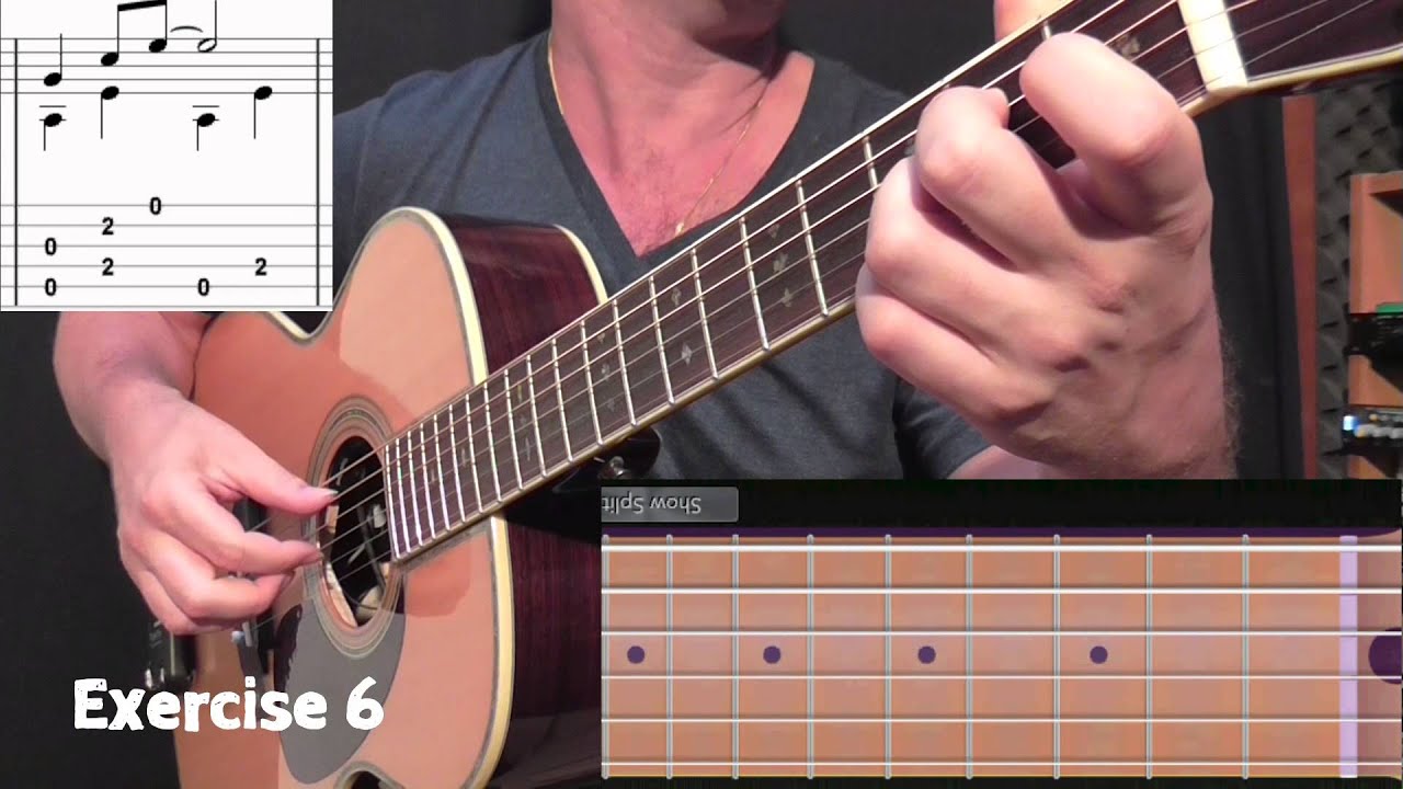 Corso di chitarra gratis - Fingerstyle - Passo 6 - YouTube