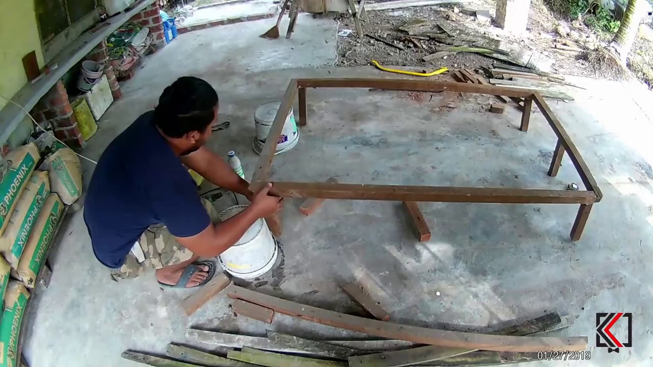 Projek kayu  katil dari kayu  terpakai buangan Bhgn 1 YouTube