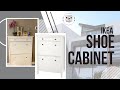 Drop Zone/Entryway Solution - IKEA Hemnes Shoe Cabinet