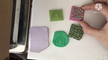Creating Polymer Clay Texture Stamps with scrap clay