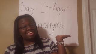 MES Say It Again Synonyms April 20-24th