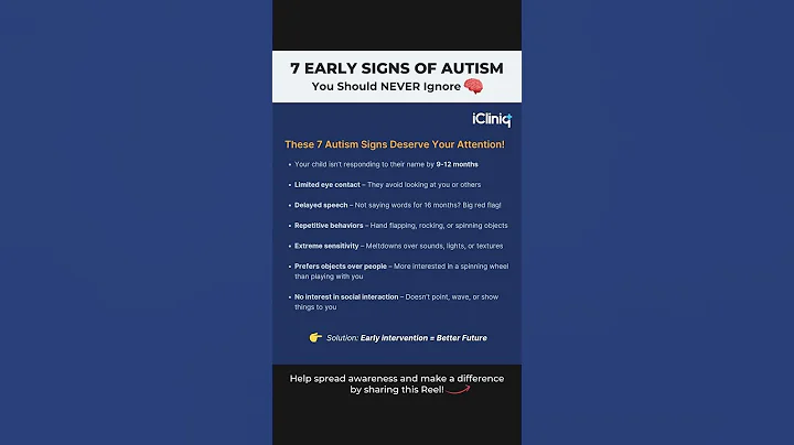 7 Early Signs of Autism You Should Know 👶 | Spot the Signs Early | iCliniq #autism