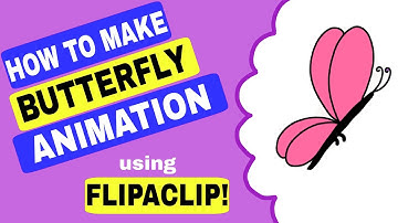 How to make butterfly animation using Flipaclip! | Animation tutorial for beginners