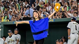 「サントリードリームマッチ2018」 始球式に石原さとみさんが登板