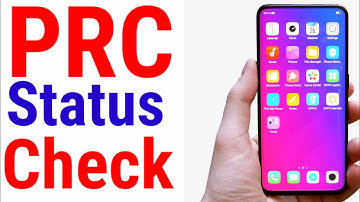 PRC Status Check | Permanent Resident Certificate Status Check |How To Check PRC status