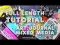 Art journal tutorial stamp  ink fight  mimi bondi st88