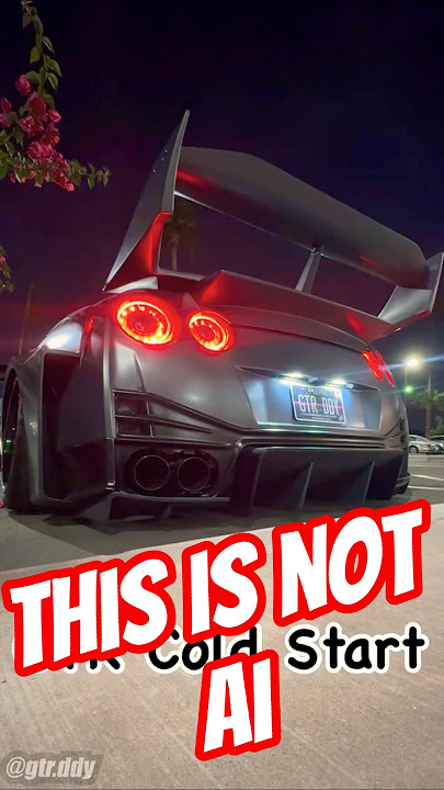 This is NOT AI! Wild Nissan GTR R35  #gtr #turbo  #drift  #jdm #supra #toyota #nissan  #exhaust