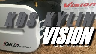 KDS Kylin Vision 5.8ghz 64C FPV Goggles - UNBOXING - courtesy of gearbest