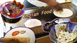 DELICIOUS Indian Food Video Curry + Naan + Dosa | THREE CAMBODIANS IN INDIA