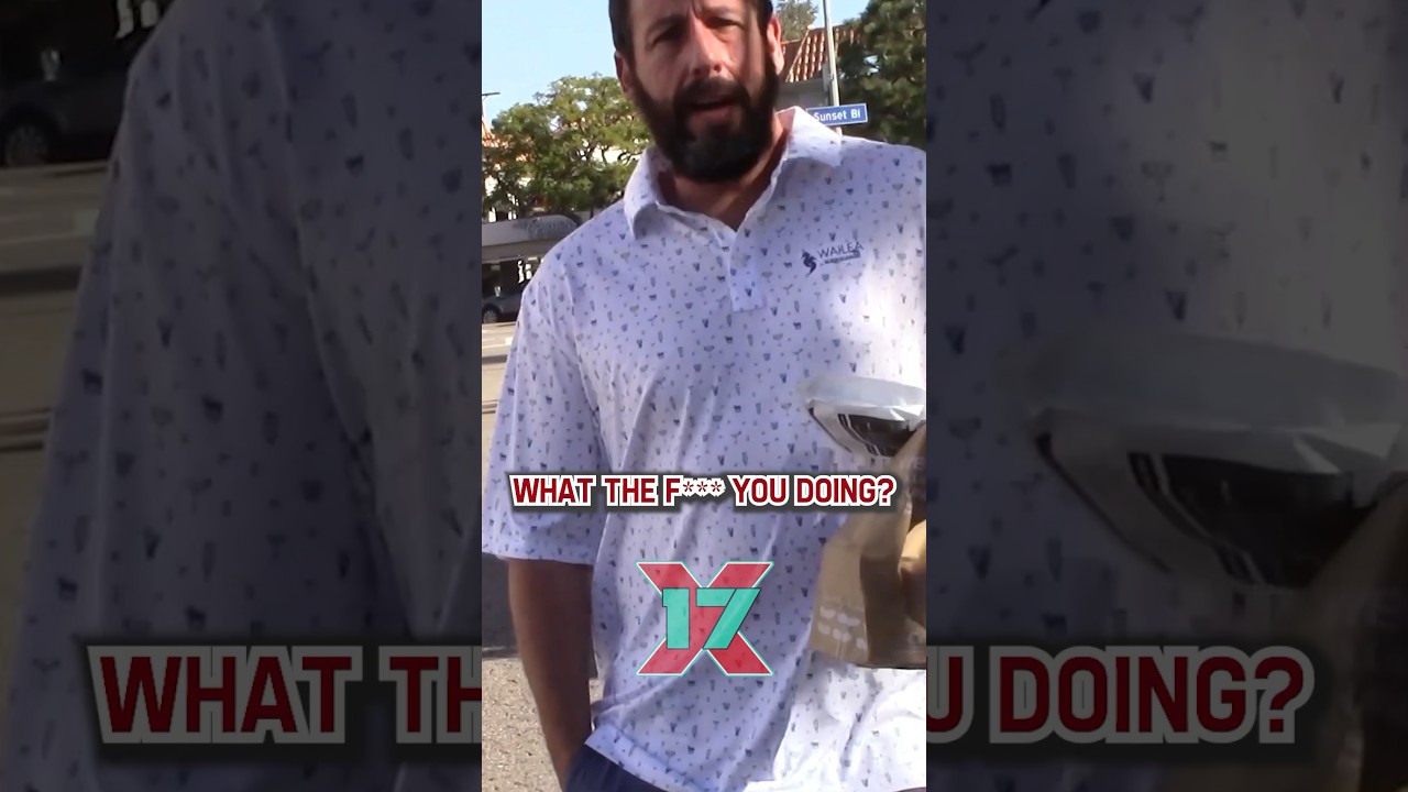 Адам Сэндлер нападает на оператора!