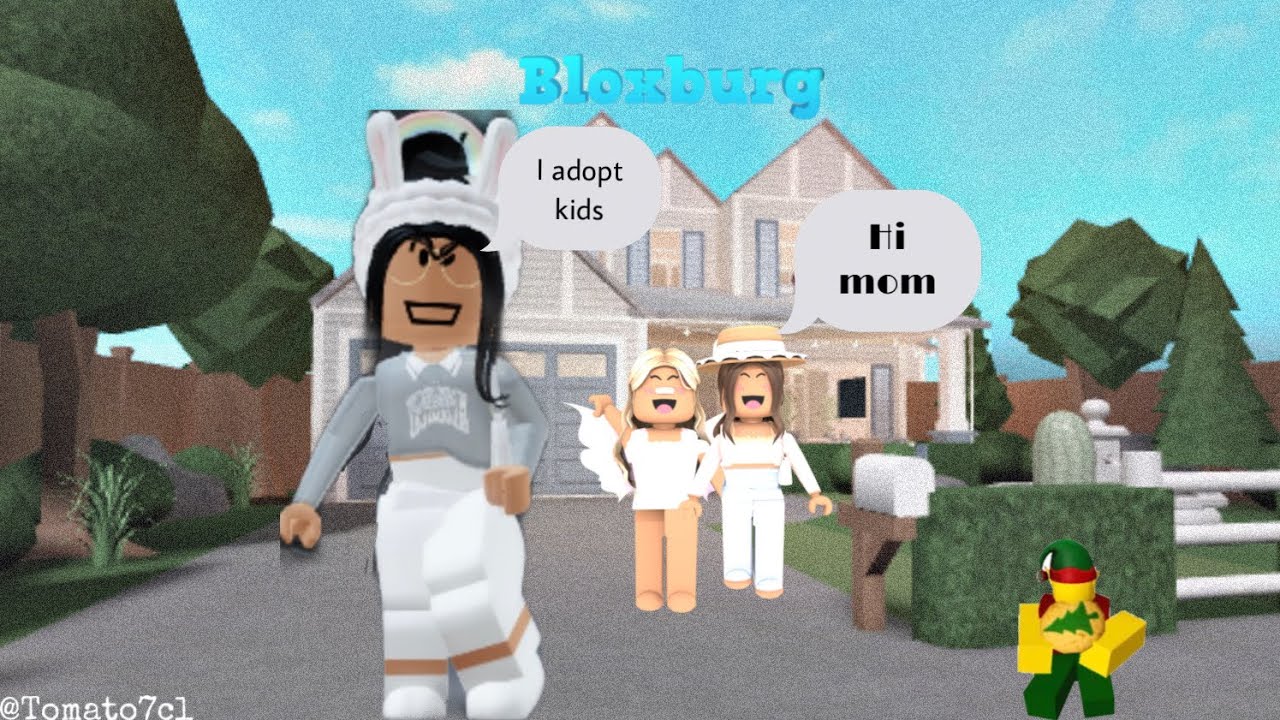 I adopt kids bloxburg rp YouTube