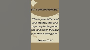 5th COMMANDMENT ENGLISH