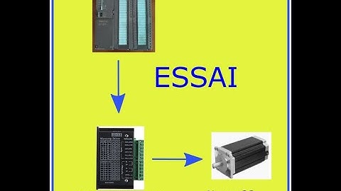 Commenet commander Nema 23 ou 17 avec automate Siemens ou carte arduino à travers Microstep driver