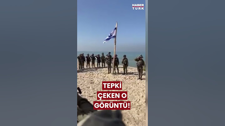 İsrail askerlerinin Gazze sahiline bayrak çektiği iddia edilen görüntüler!  #shorts #israil #gazze