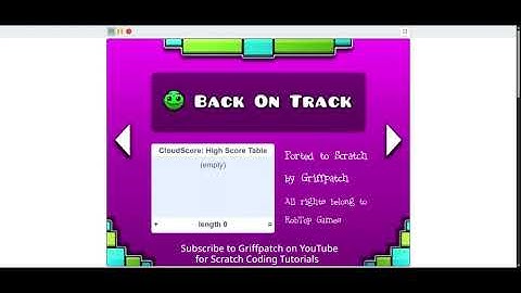 Scratch Geometry Dash - Back on Track