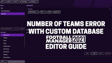 FM21 Editor | Number of teams in league error
