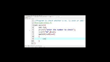Program to check whether a number is Even or Odd in C Programming Language