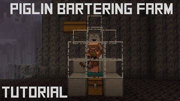How to Build a Piglin Bartering Farm in Minecraft 1.16