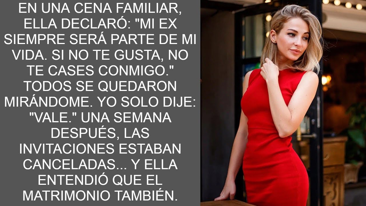 En una CENA FAMILIAR, ella declaró: “Mi EX siempre será parte de mi VIDA. S...  Historias de Reddit