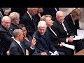 Lip reader reveals what top leaders said during president bushs funeral