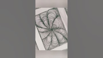 curved line zentangle doodle pattern #zendoodles #zentangle #shorts #relaxingart #satisfying