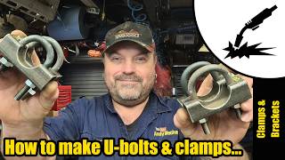 How to make U bolts & clamps with basic workshop equipment #2044 #fabrication #howto #ubolt #make