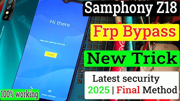 Symphony Z18 FRP Bypass | New Trick 2025 | Symphony Z18 Google Account Remove (NO PC) Z18 FRP Bypass