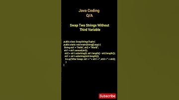 Java Coding Interview Question: Swap Strings Without Temp Variable #Java #shortsviral #coding #fyp