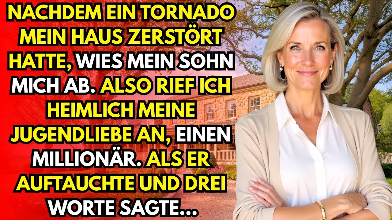 Mit 67 Jahren verlor ich alles an einem einzigen Nachmittag: mein Haus, meine Erinnerungen, mein Gefühl von Sicherheit. Doch der schlimmste Schlag kam nicht vom Tornado, sondern von meinem eigenen...