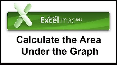 Easy Way to Calculate the Area Under a graph in Excel 2011 for MAC