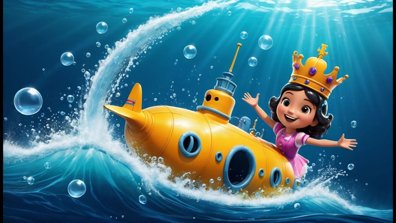 Bath Time Submarine Song | Underwater Adventure Song for Kids | Fun Bath Rhyme for Toddlers