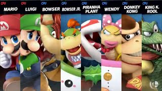 Super Smash Bros. Ultimate - Mario &amp; Luigi vs Bowser Family + DK &amp; King K Rool